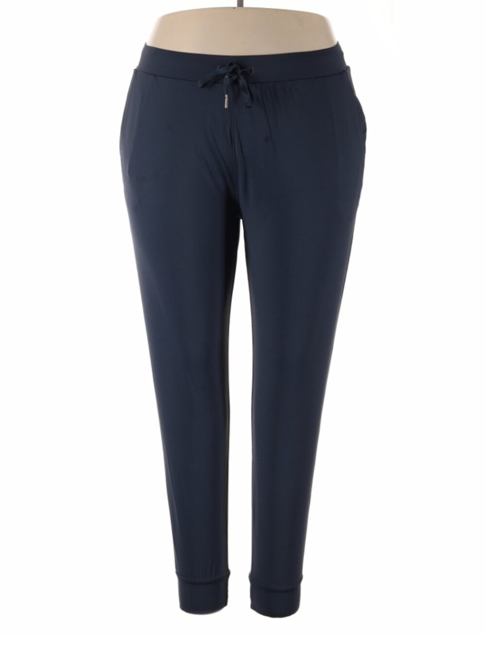 Navy Drawstring Jogger Pants 2x Libin Brand Pockets Womens